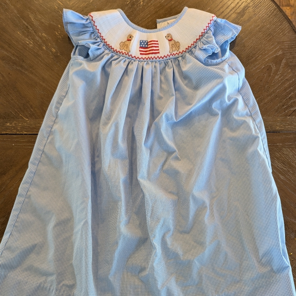 Stitchy fish toddler dress
